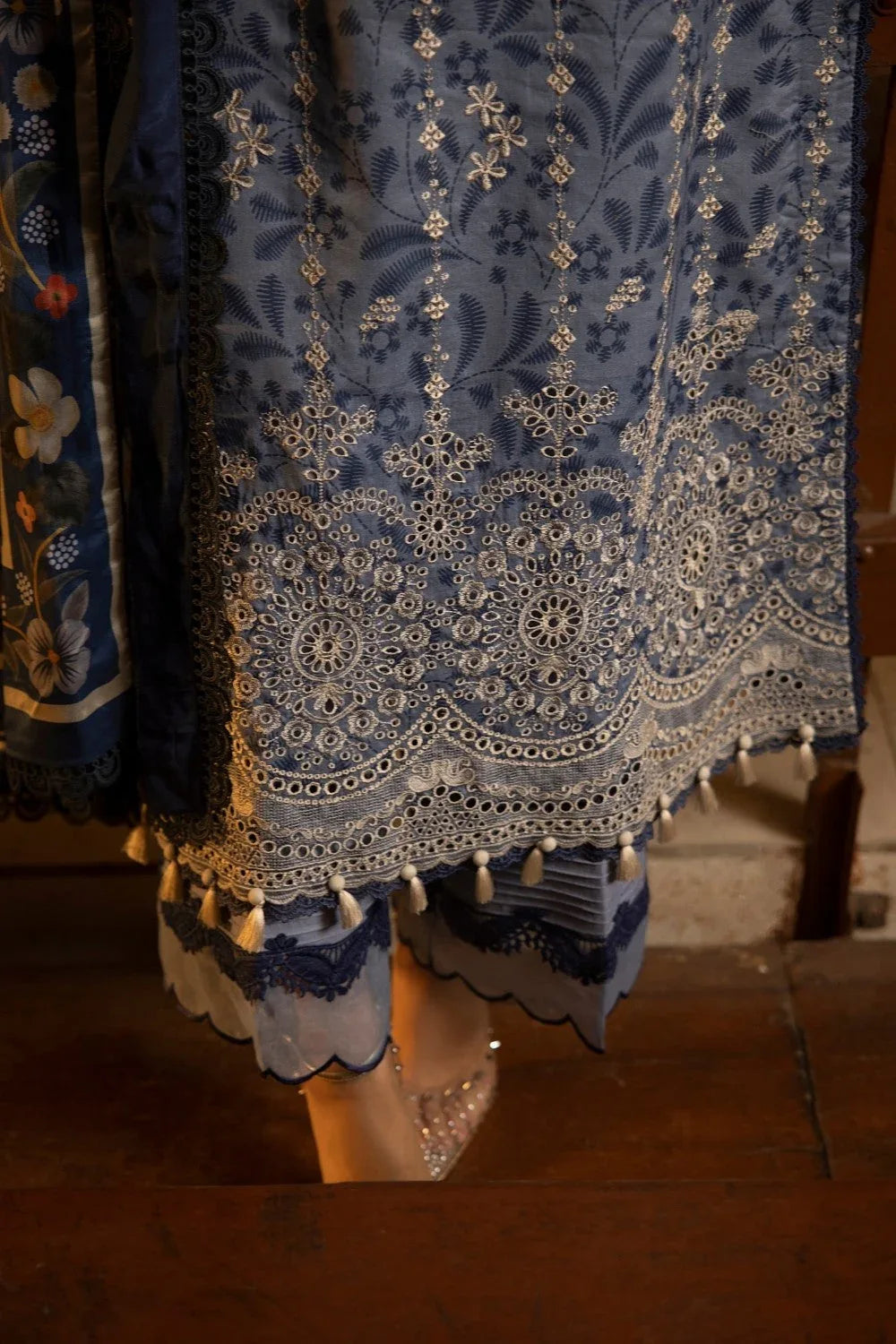 Ittehad | Embroidered Lawn | I-15 - Aqsa Fabrics