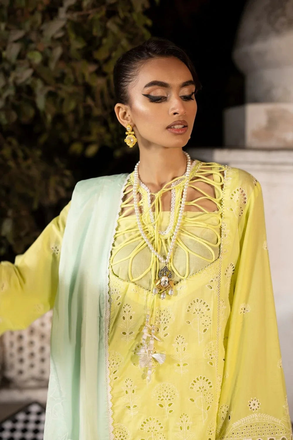 Ittehad | Embroidered Lawn | I-17 - Aqsa Fabrics