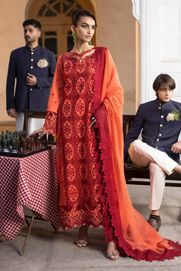 Ittehad | Embroidered Lawn | I-18 - Aqsa Fabrics