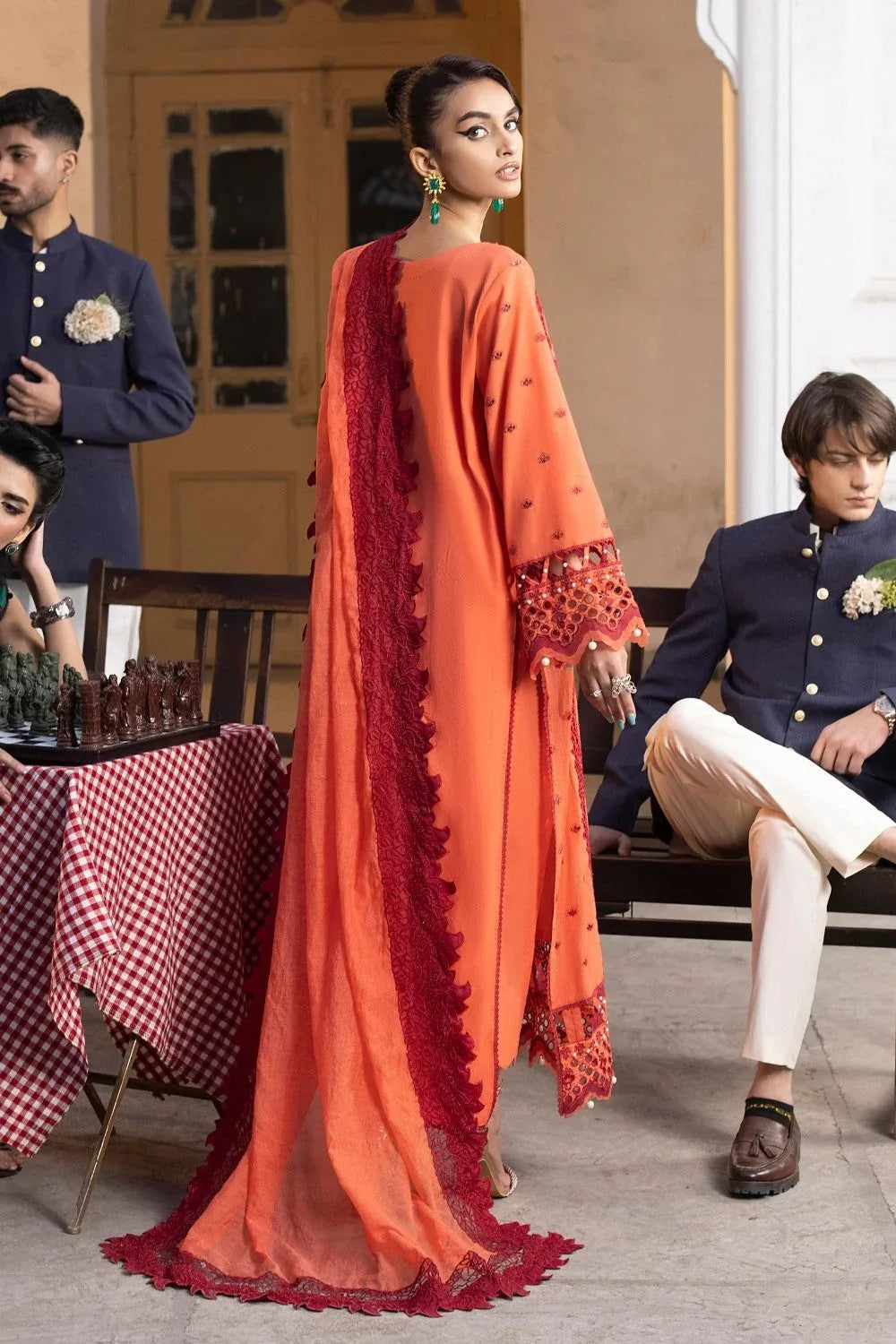 Ittehad | Embroidered Lawn | I-18 - Aqsa Fabrics
