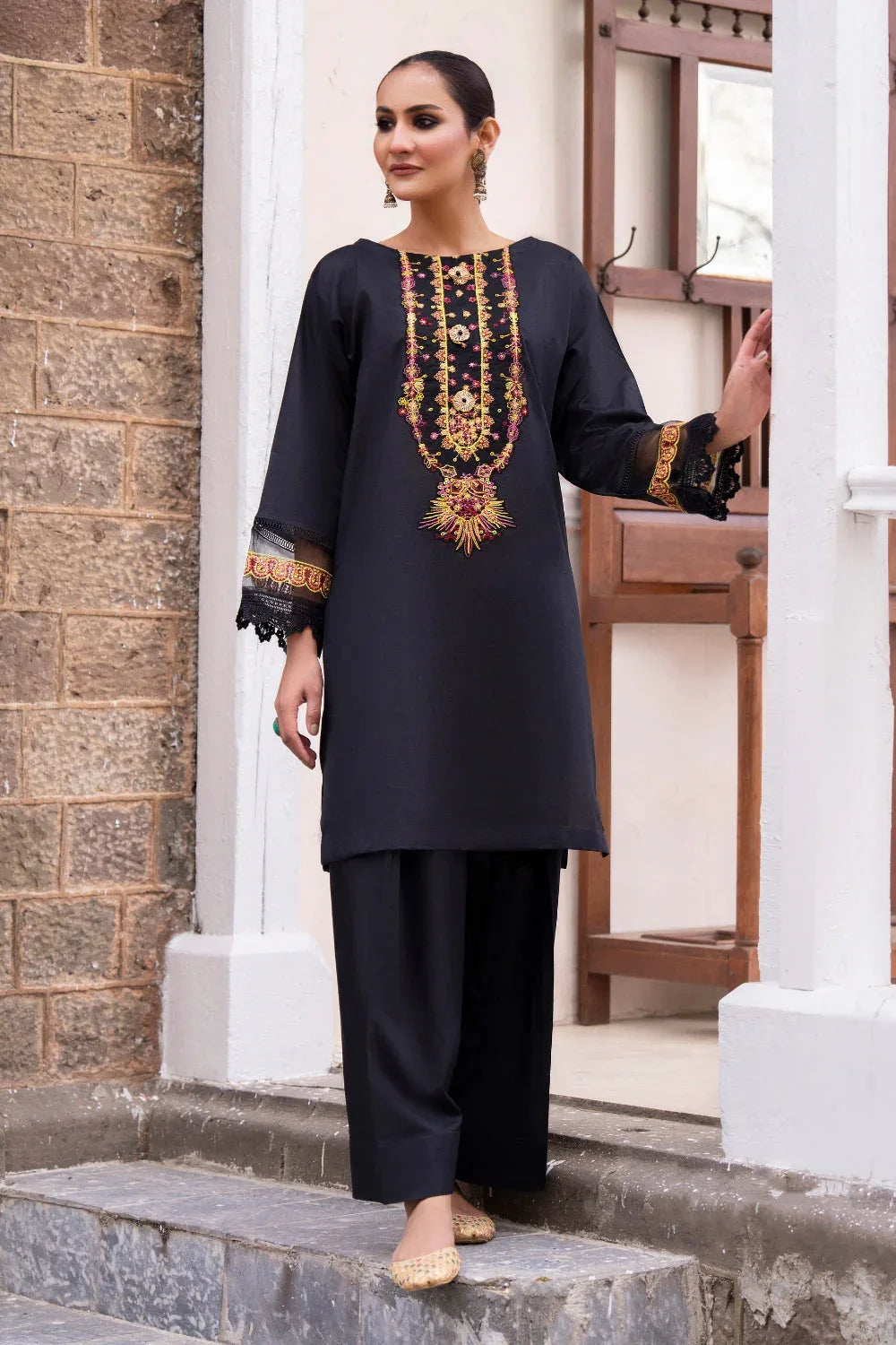 Ittehad | Embroidered Lawn | I-19 - Aqsa Fabrics