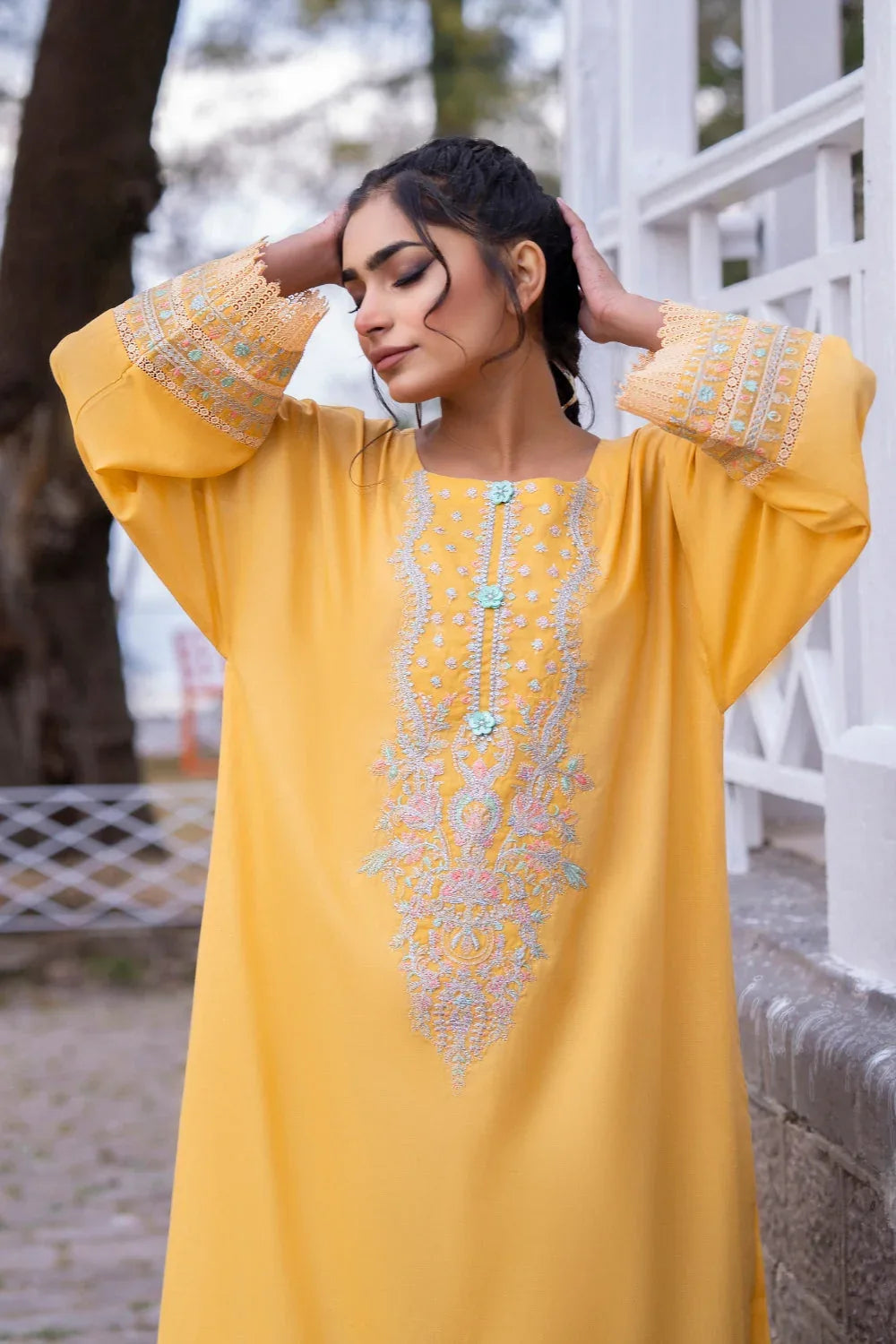 Ittehad | Embroidered Lawn | I-20 - Aqsa Fabrics