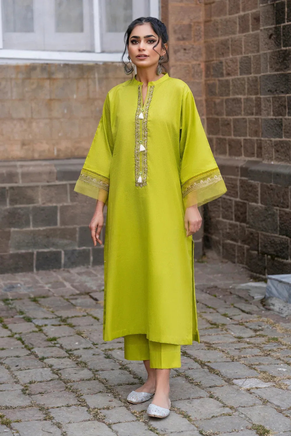 Ittehad | Embroidered Lawn | I-23 - Aqsa Fabrics