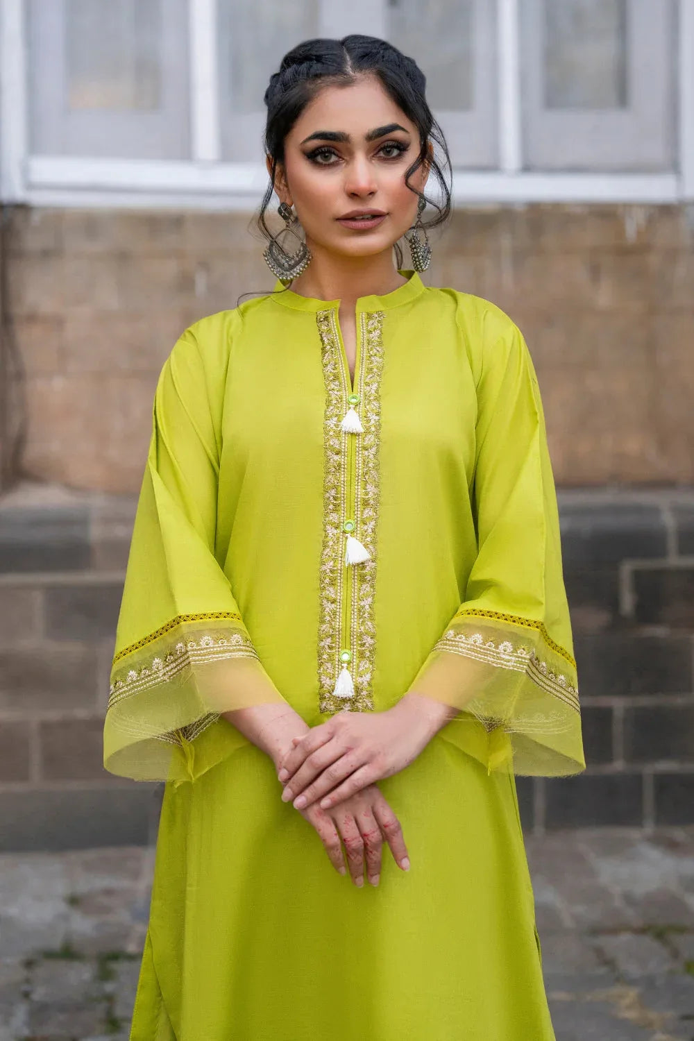 Ittehad | Embroidered Lawn | I-23 - Aqsa Fabrics
