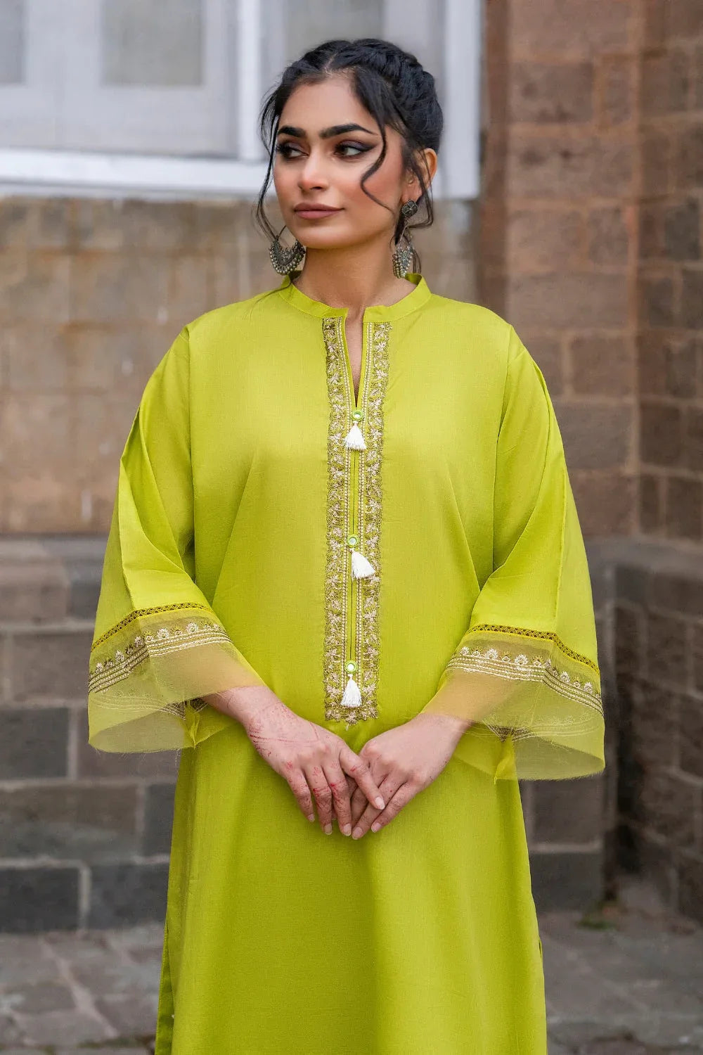 Ittehad | Embroidered Lawn | I-23 - Aqsa Fabrics