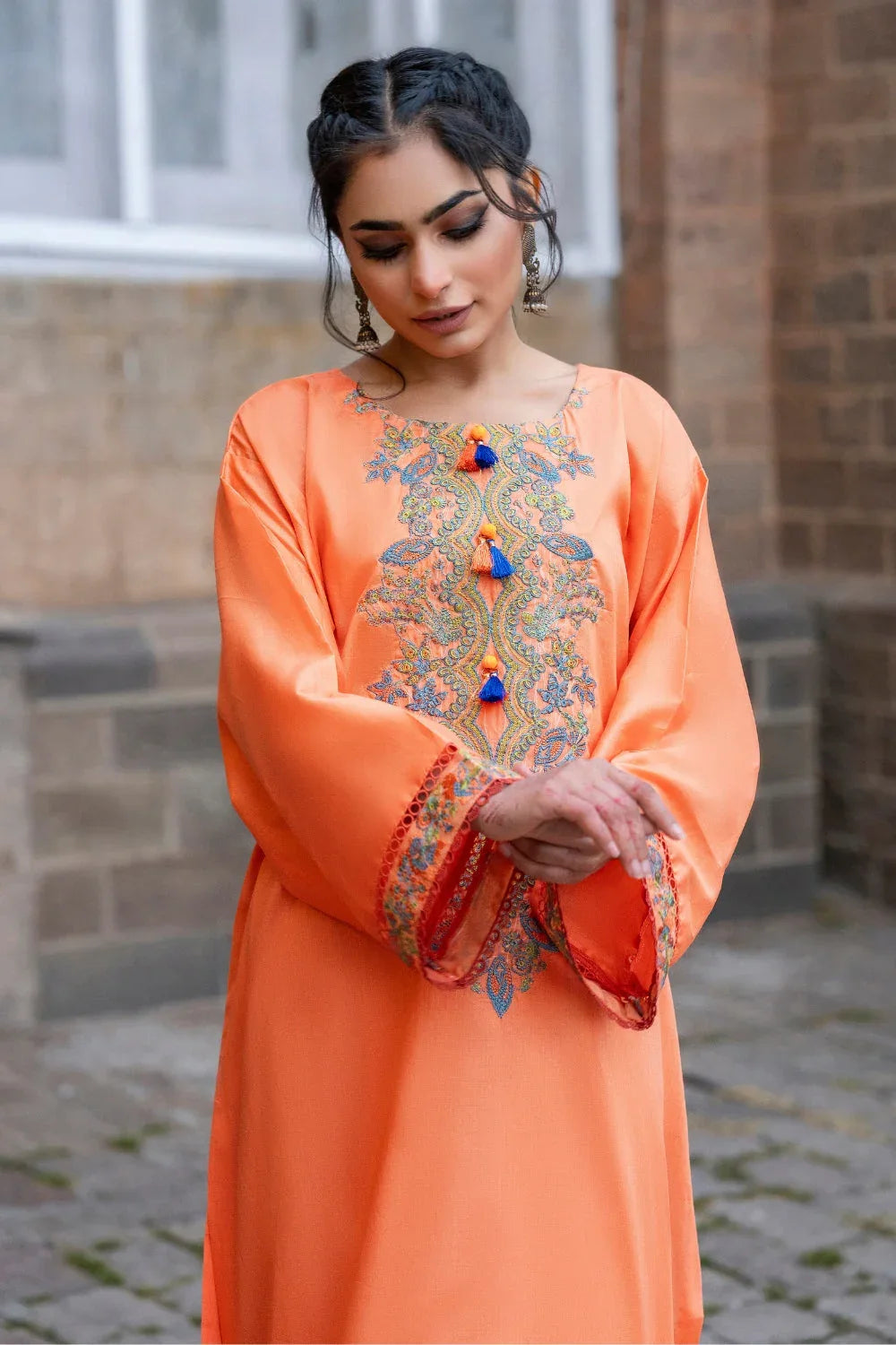 Ittehad | Embroidered Lawn | I-24 - Aqsa Fabrics