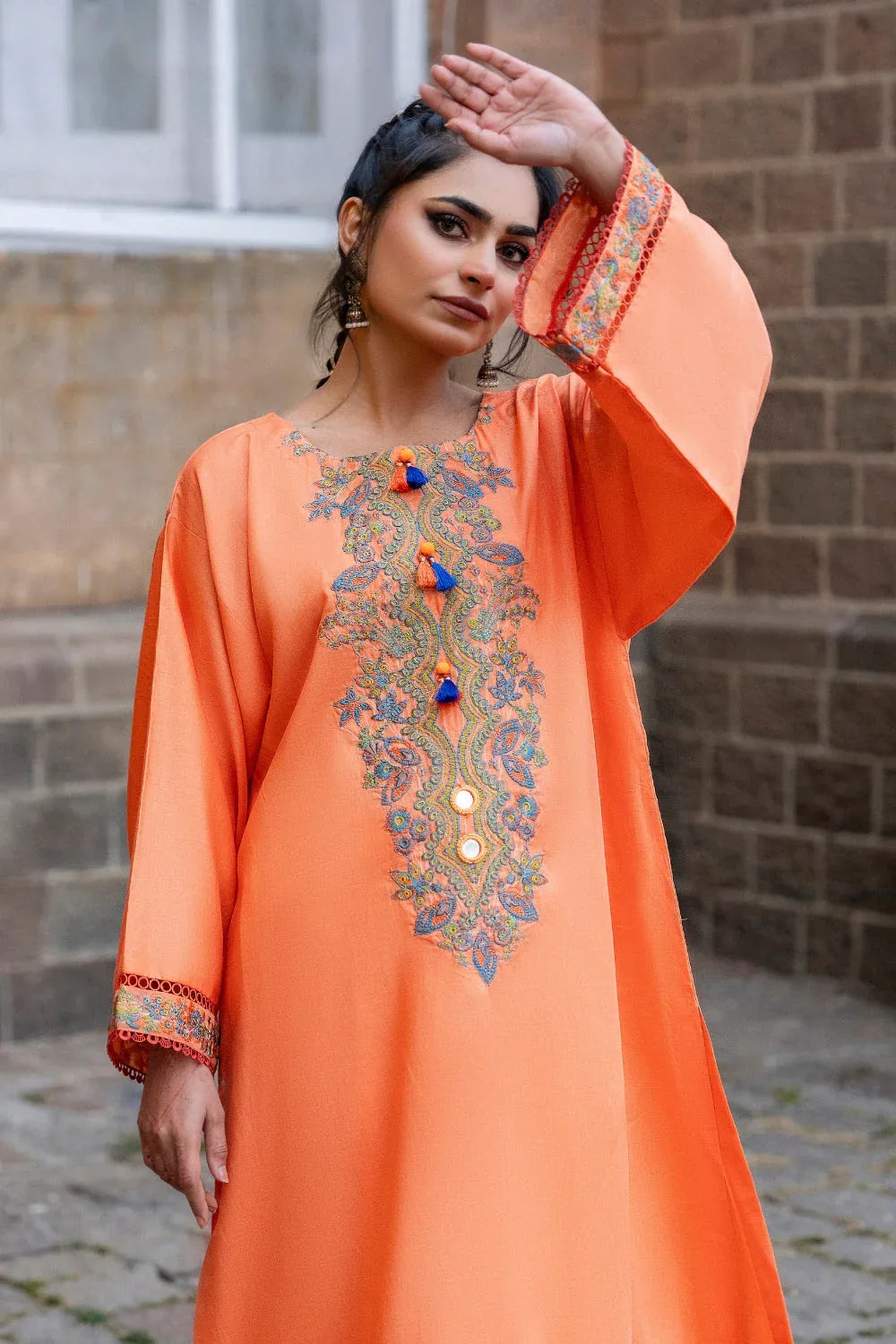 Ittehad | Embroidered Lawn | I-24 - Aqsa Fabrics