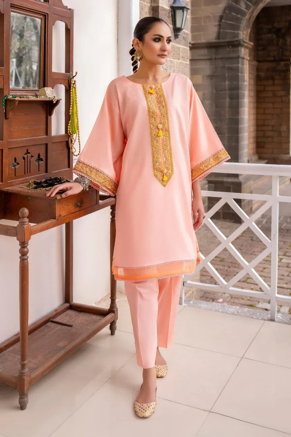 Ittehad | Embroidered Lawn | I-25 - Aqsa Fabrics