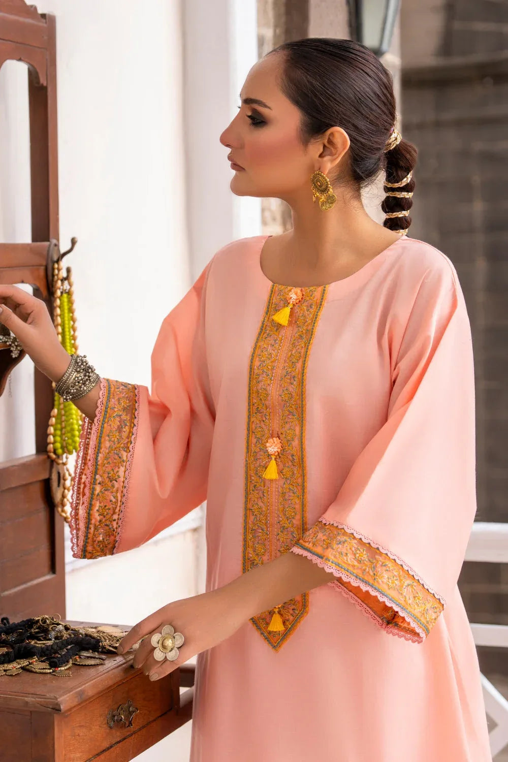 Ittehad | Embroidered Lawn | I-25 - Aqsa Fabrics