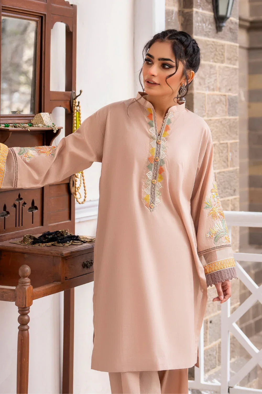 Ittehad | Embroidered Lawn | I-26 - Aqsa Fabrics