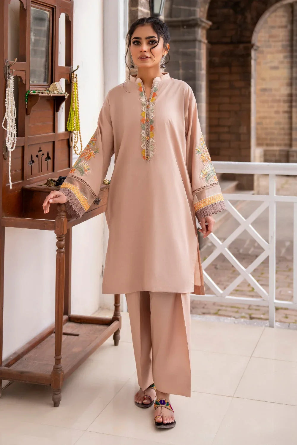 Ittehad | Embroidered Lawn | I-26 - Aqsa Fabrics