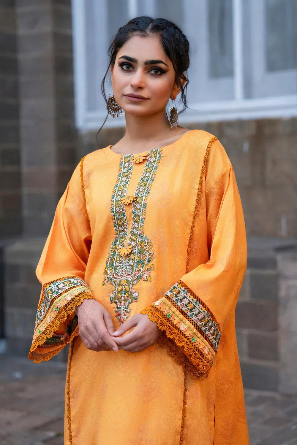 Ittehad | Embroidered Lawn | I-27 - Aqsa Fabrics