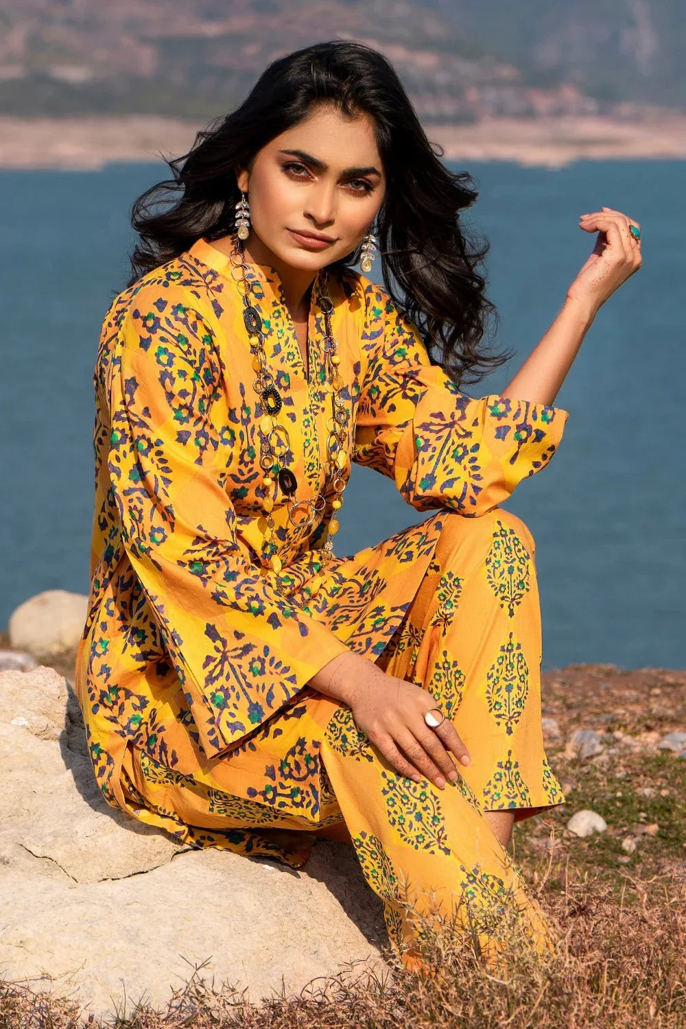 Ittehad | Embroidered Lawn | I-30 - Aqsa Fabrics