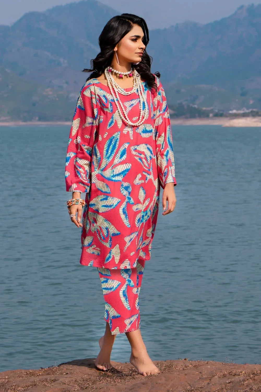 Ittehad | Embroidered Lawn | I-32 - Aqsa Fabrics