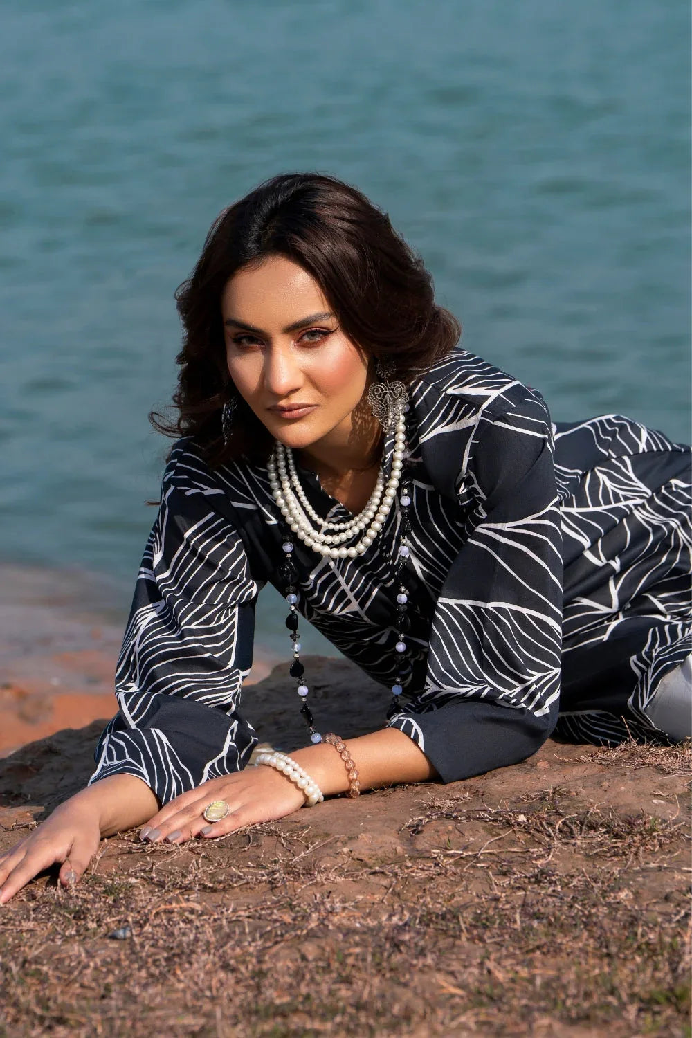 Ittehad | Embroidered Lawn | I-33 - Aqsa Fabrics