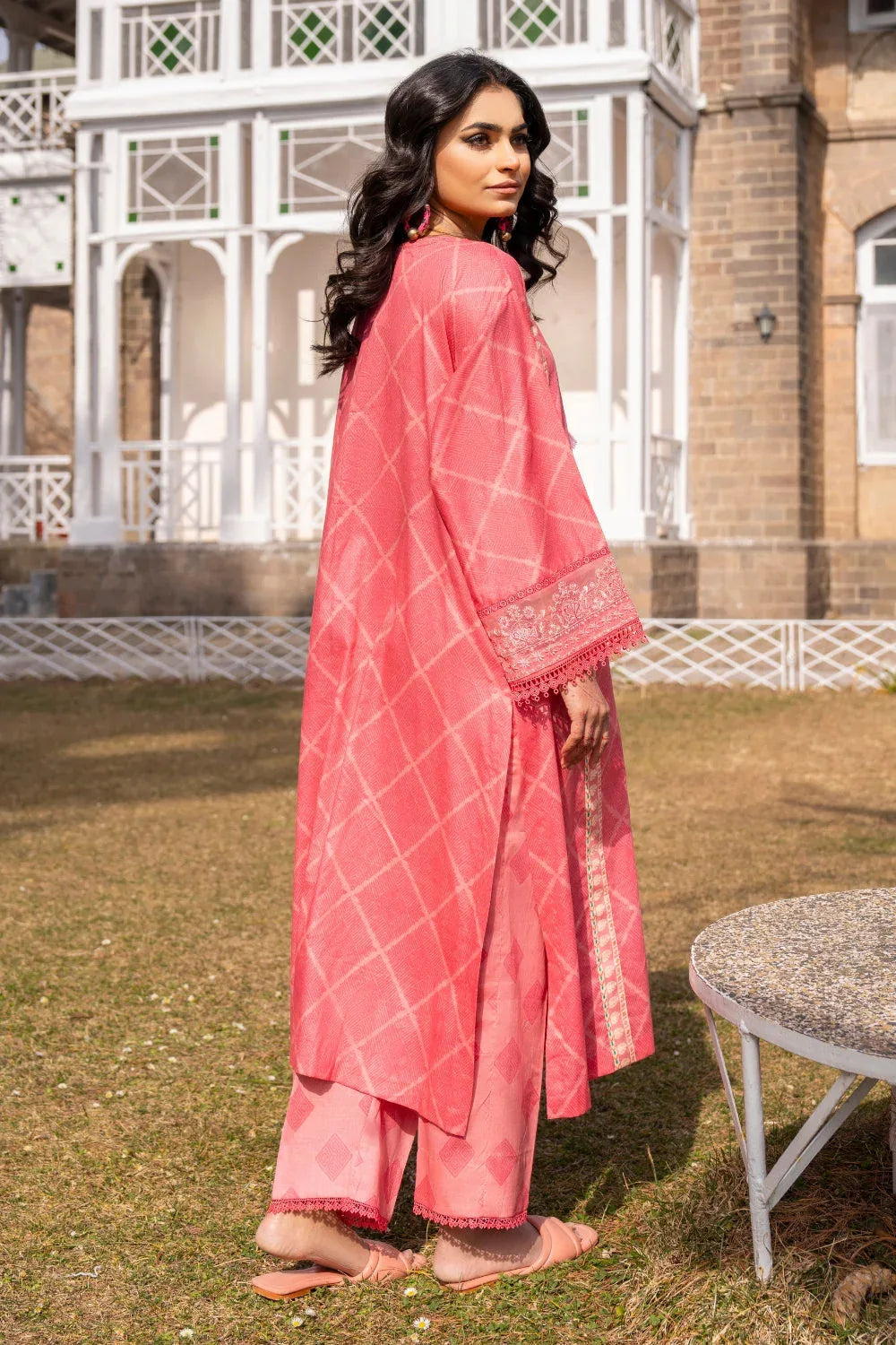 Ittehad | Embroidered Lawn | I-34 - Aqsa Fabrics