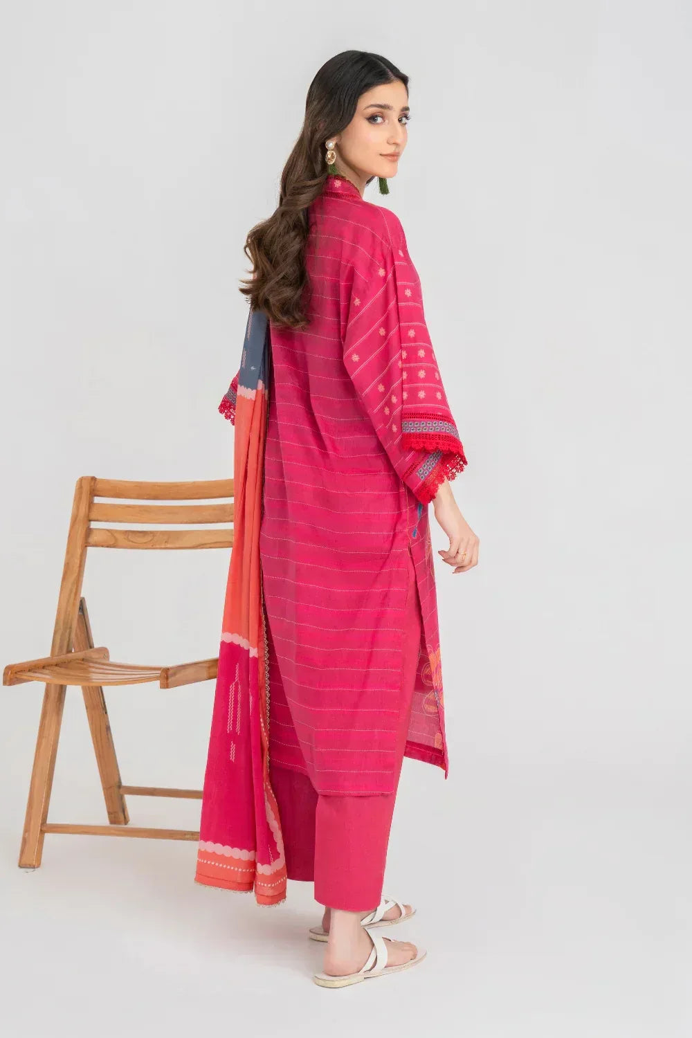 Ittehad | Printed Lawn 24 | IP3P01-3PS-DPK - Aqsa Fabrics