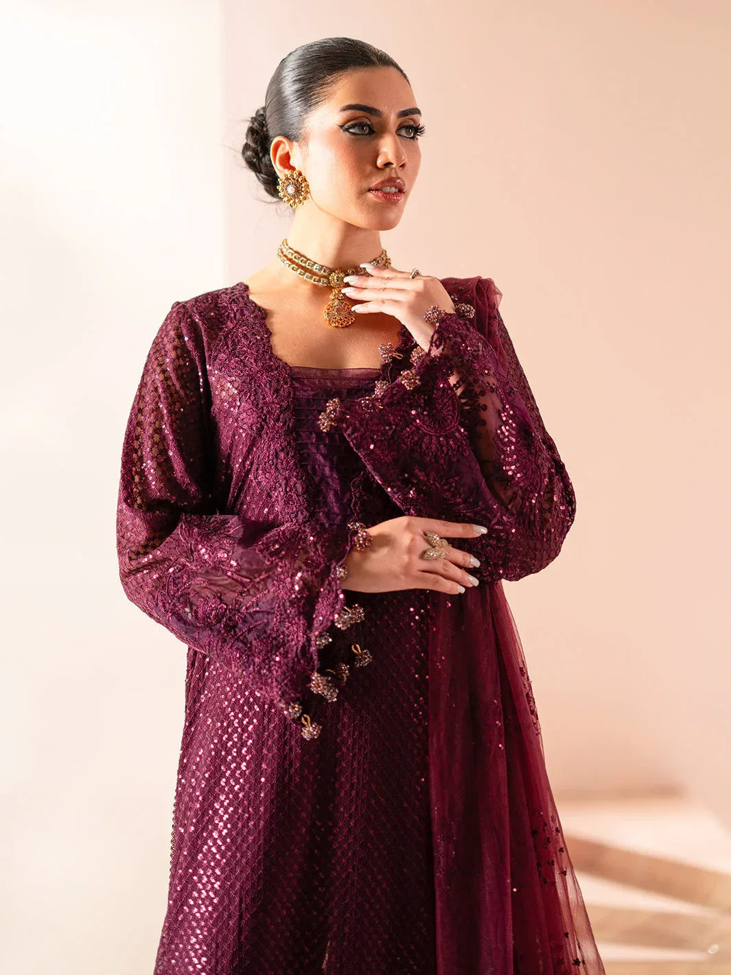 Izel | Stardust Luxury Collection | SLC-015-Elma - Aqsa Fabrics