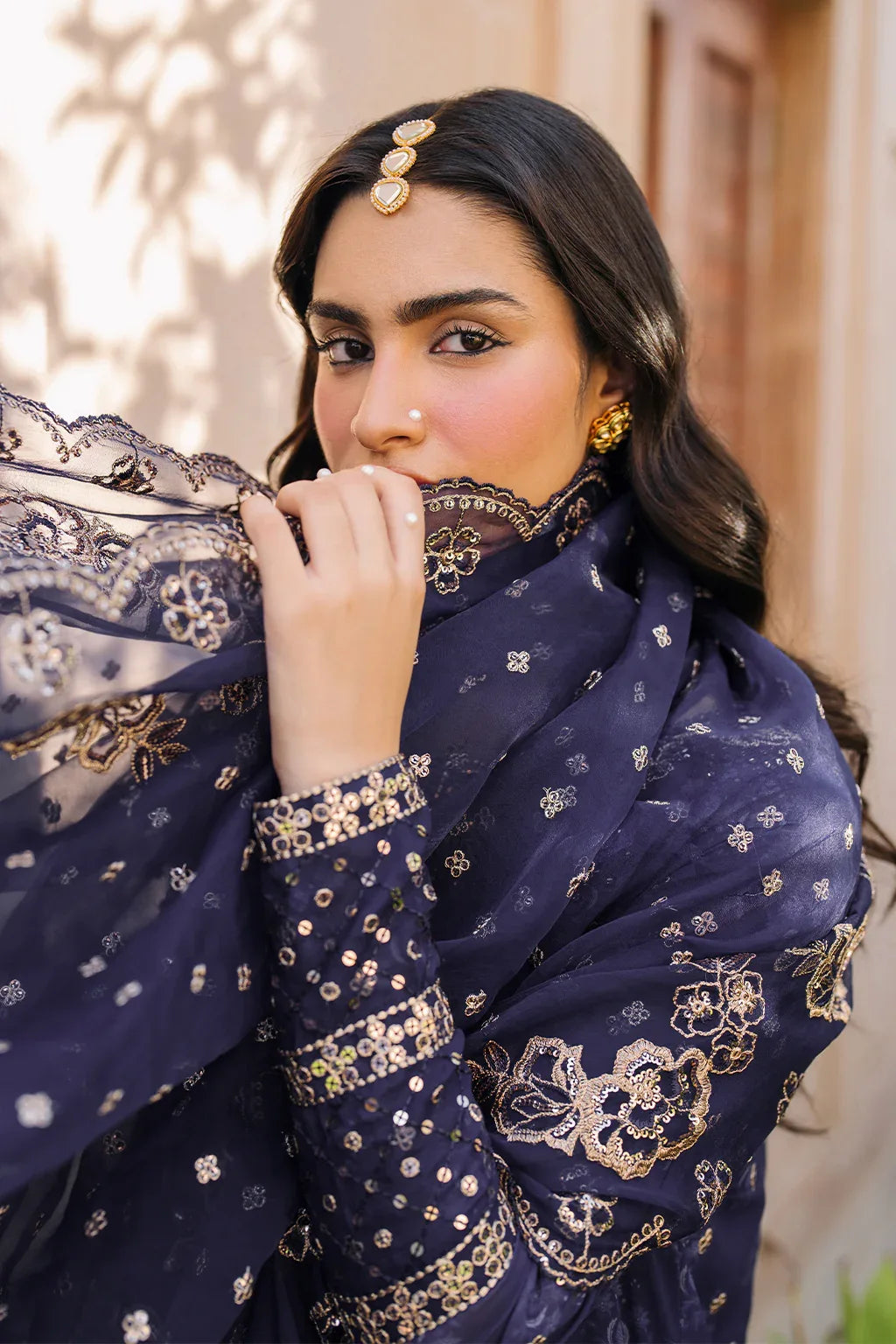 Iznik | Bandhani Formals | UE-325 - Aqsa Fabrics
