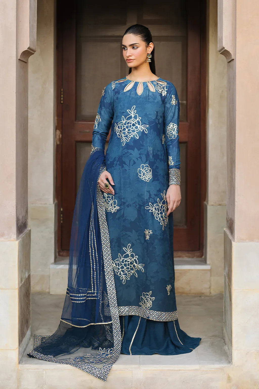 Iznik | Bandhani Formals | UE-331 - Aqsa Fabrics