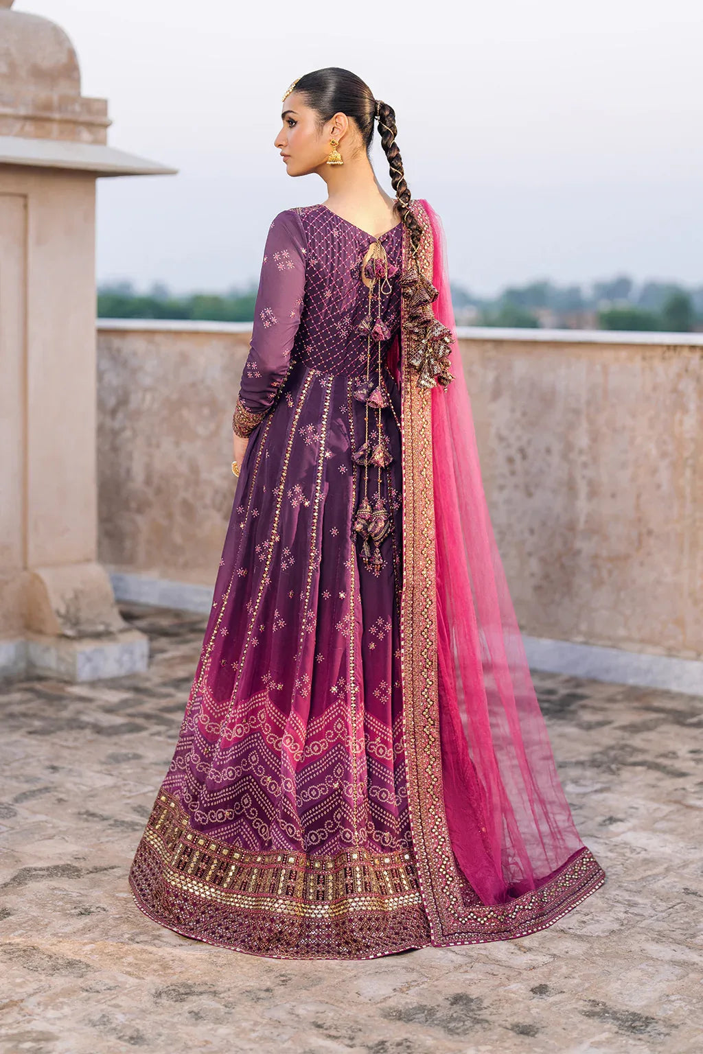 Iznik | Bandhani Formals | UE-333 - Aqsa Fabrics