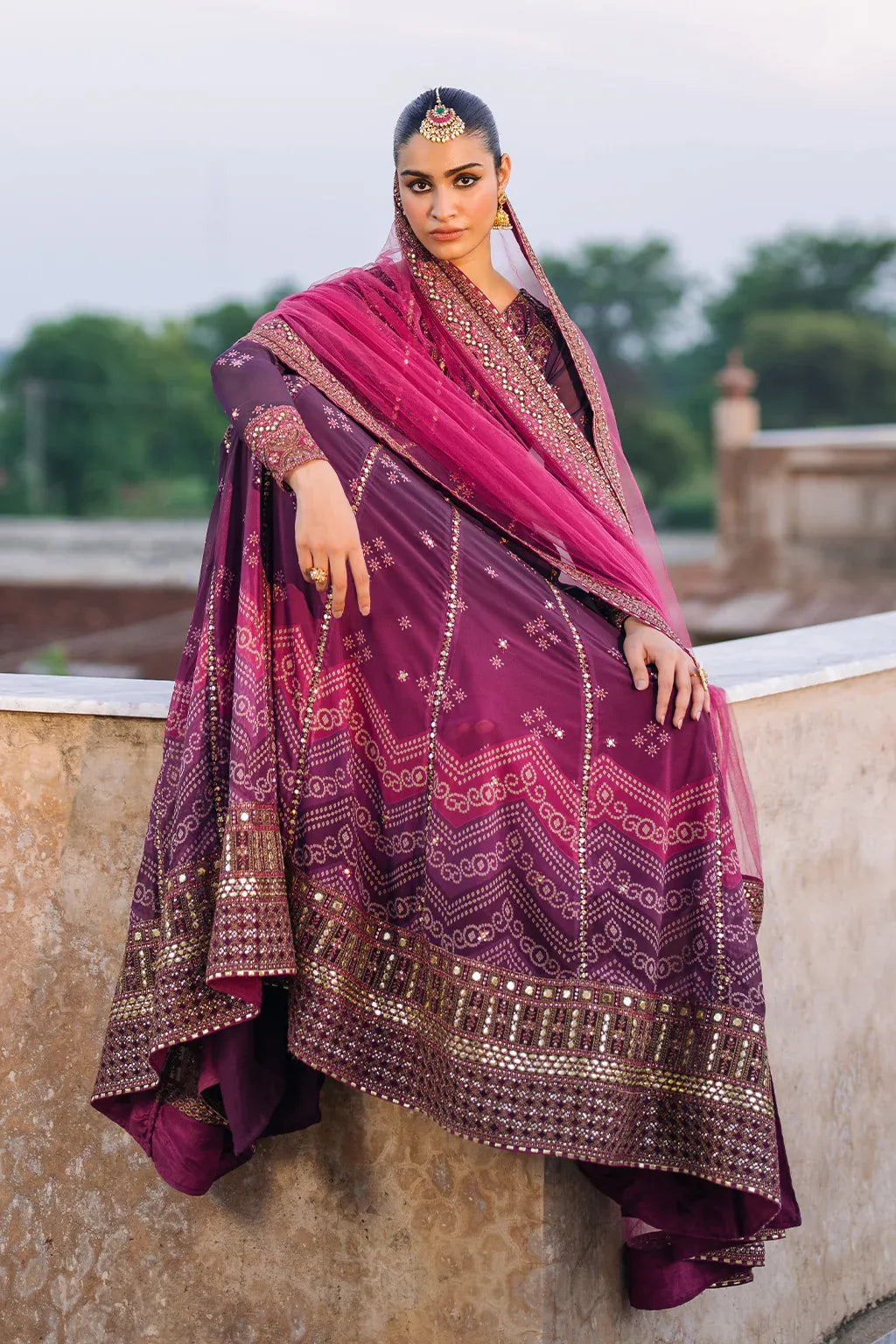 Iznik | Bandhani Formals | UE-333 - Aqsa Fabrics
