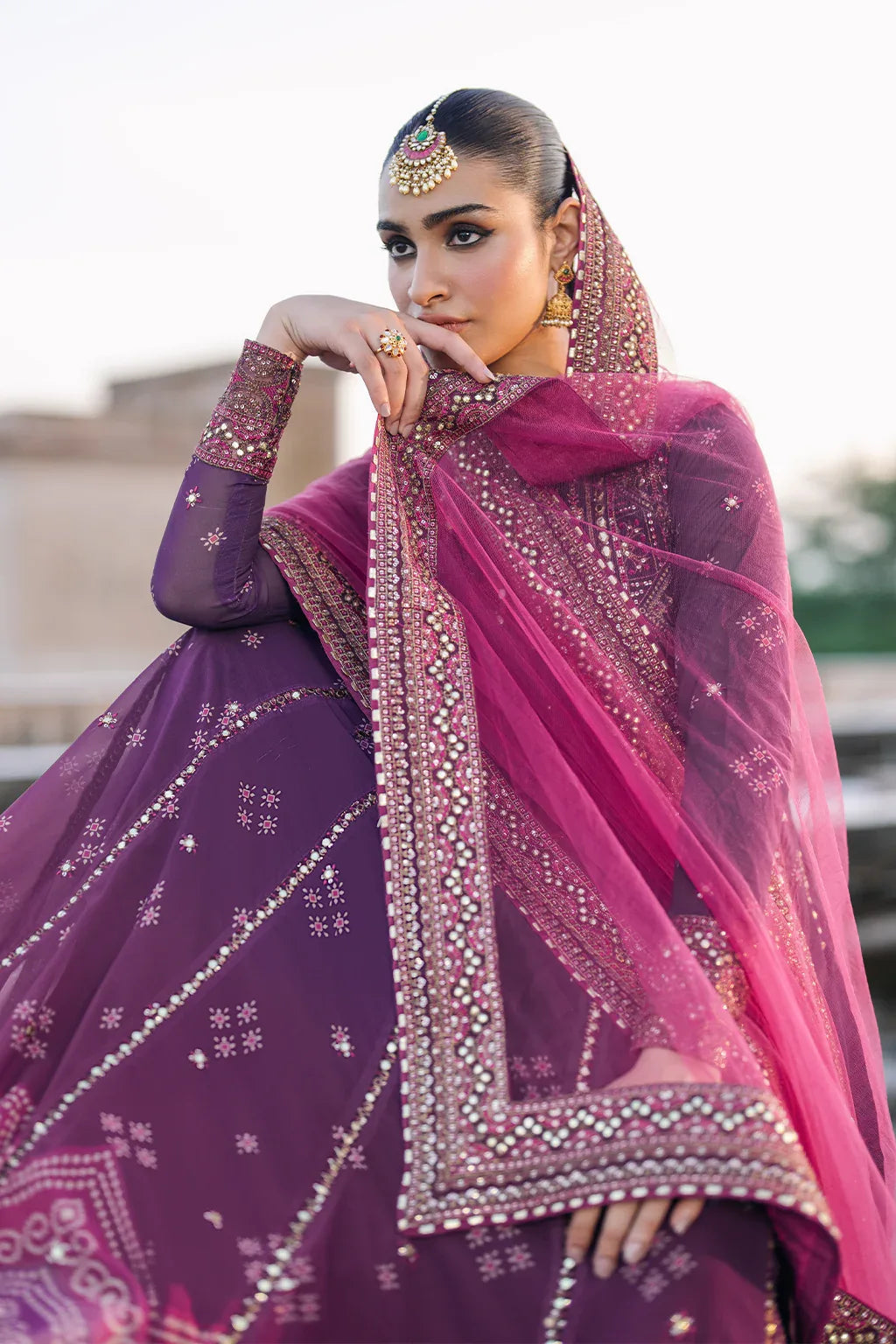 Iznik | Bandhani Formals | UE-333 - Aqsa Fabrics