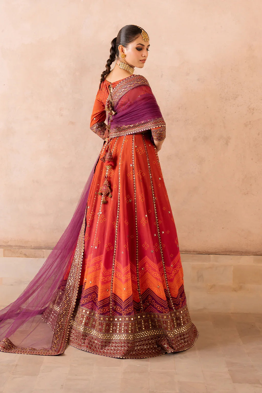 Iznik | Bandhani Formals | UE-334 - Aqsa Fabrics