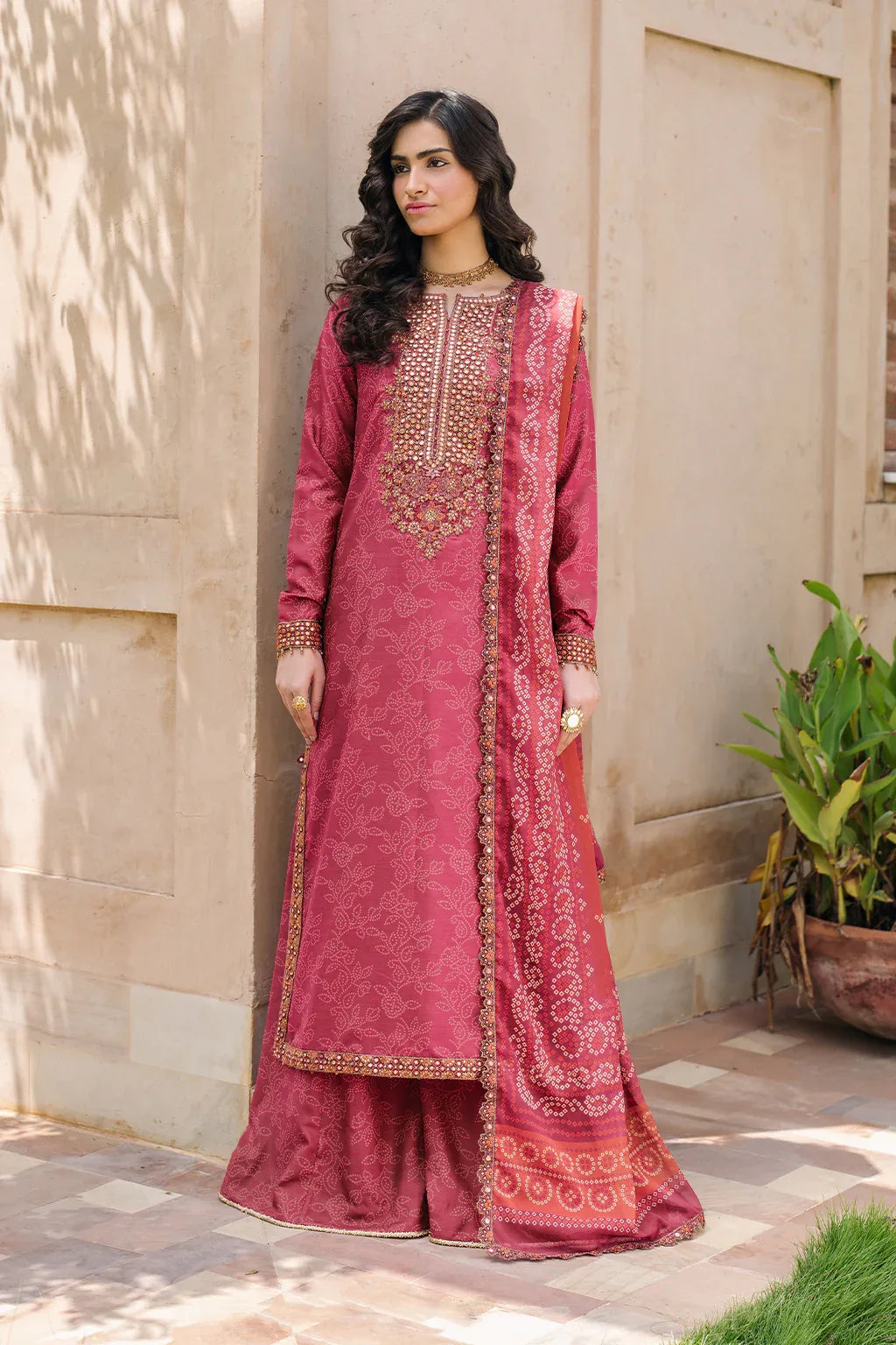 Iznik | Bandhani Formals | UE-336 - Aqsa Fabrics