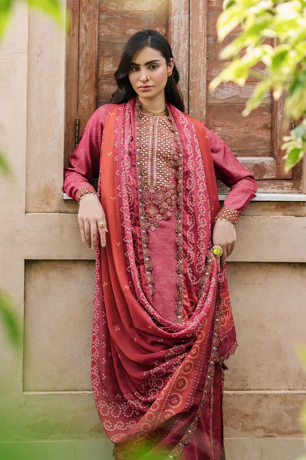 Iznik | Bandhani Formals | UE-336 - Aqsa Fabrics