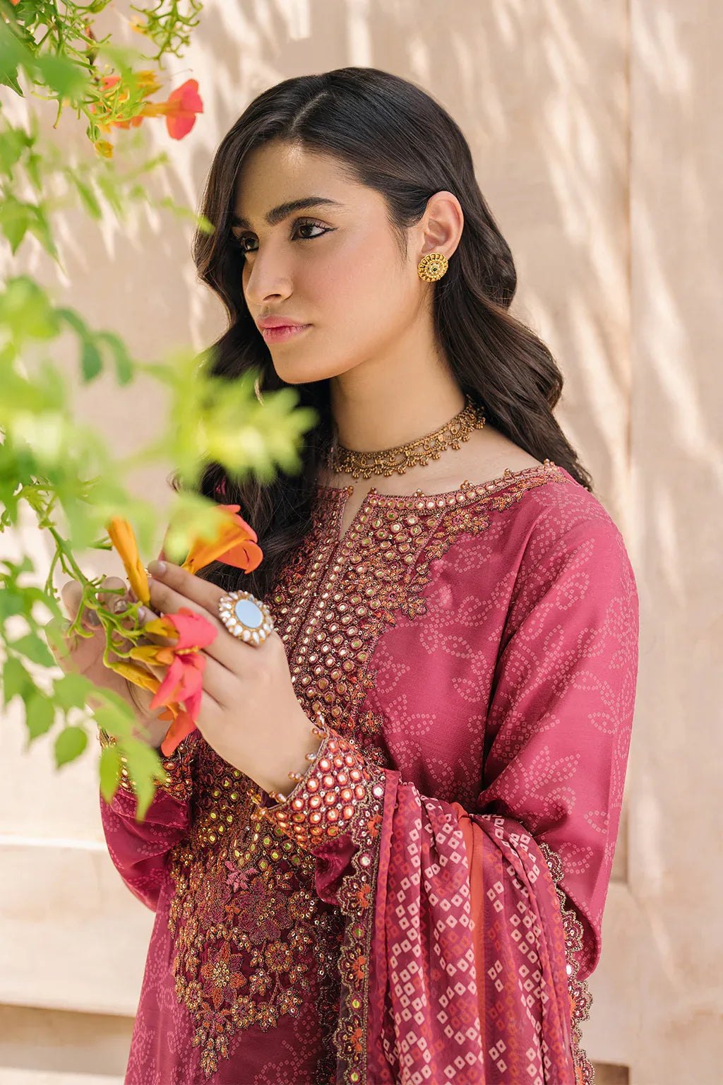 Iznik | Bandhani Formals | UE-336 - Aqsa Fabrics