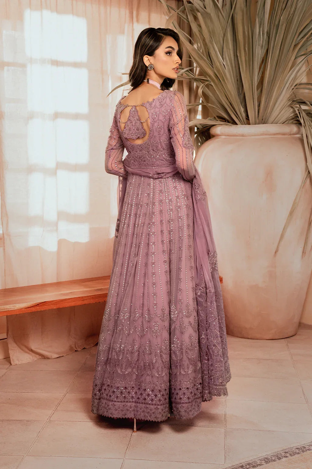 Iznik | Chiffonkari Formals | ICK-02 Embroidered Chiffon - Aqsa Fabrics