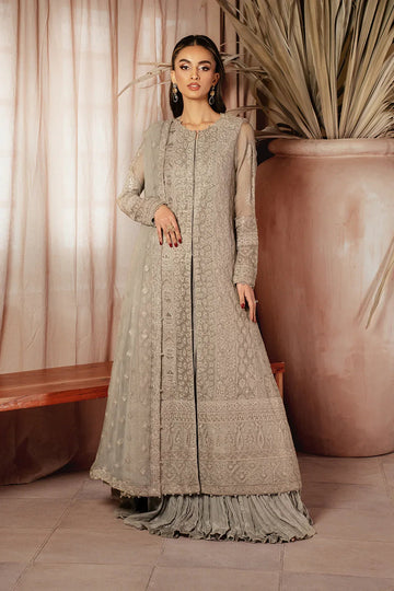 Iznik | Chiffonkari Formals | ICK-08 Embroidered Chiffon - Aqsa Fabrics