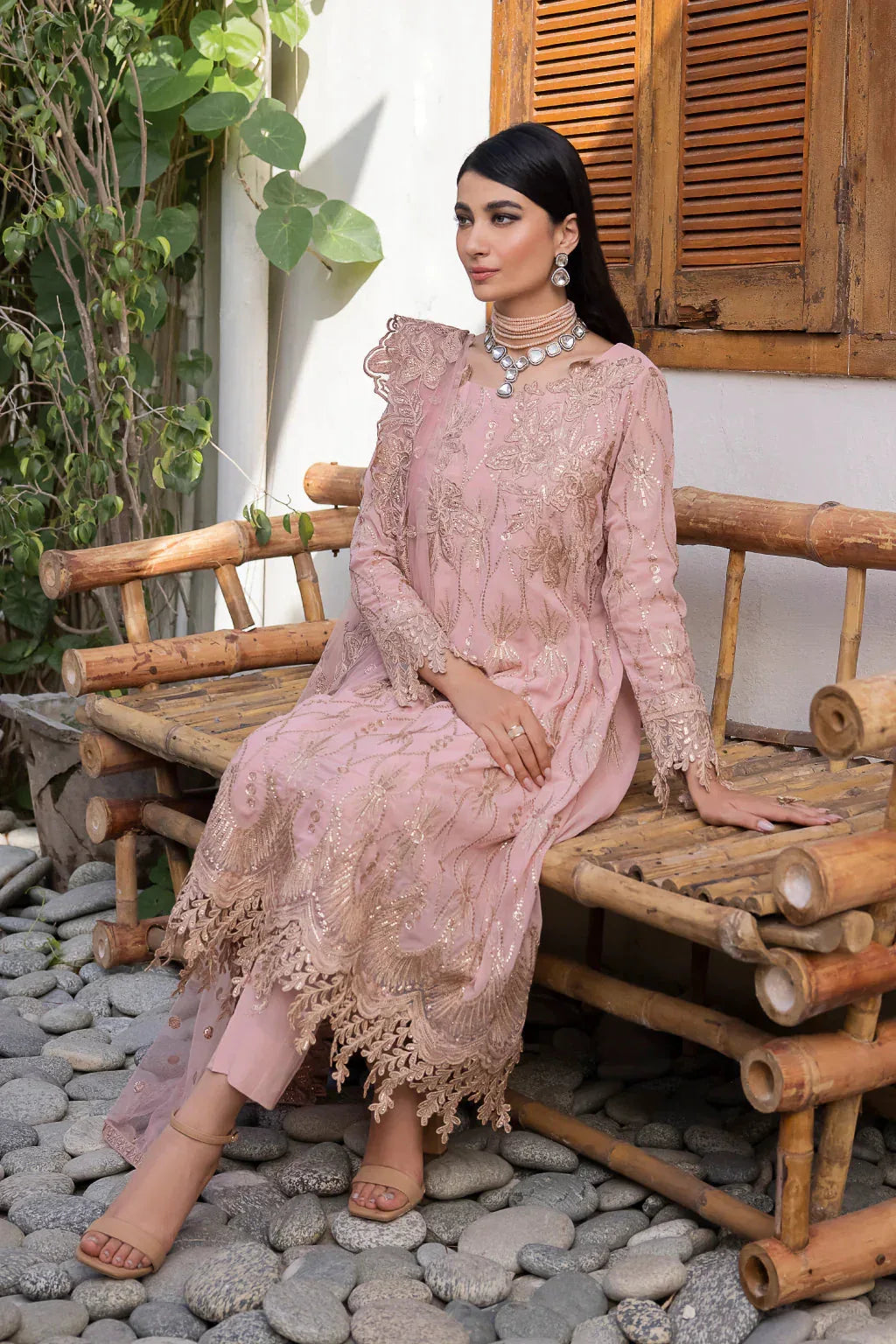 Iznik | Chinnon Chiffon | CC-22 ORIANA - Aqsa Fabrics