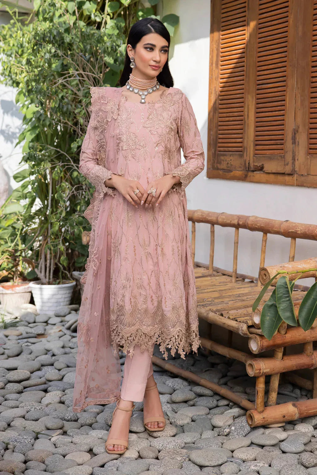 Iznik | Chinnon Chiffon | CC-22 ORIANA - Aqsa Fabrics