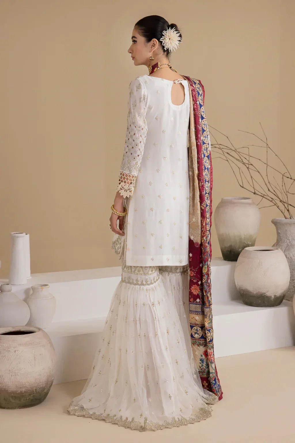 Iznik | Chinnon Chiffon | CC-24 BIANCA - Aqsa Fabrics