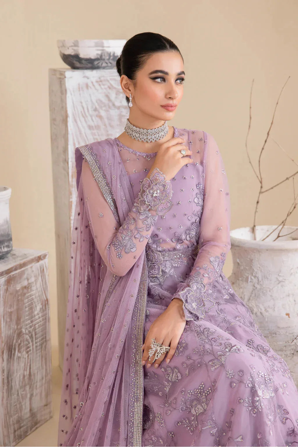 Iznik | Chinnon Chiffon | CC-25 REBECCA - Aqsa Fabrics