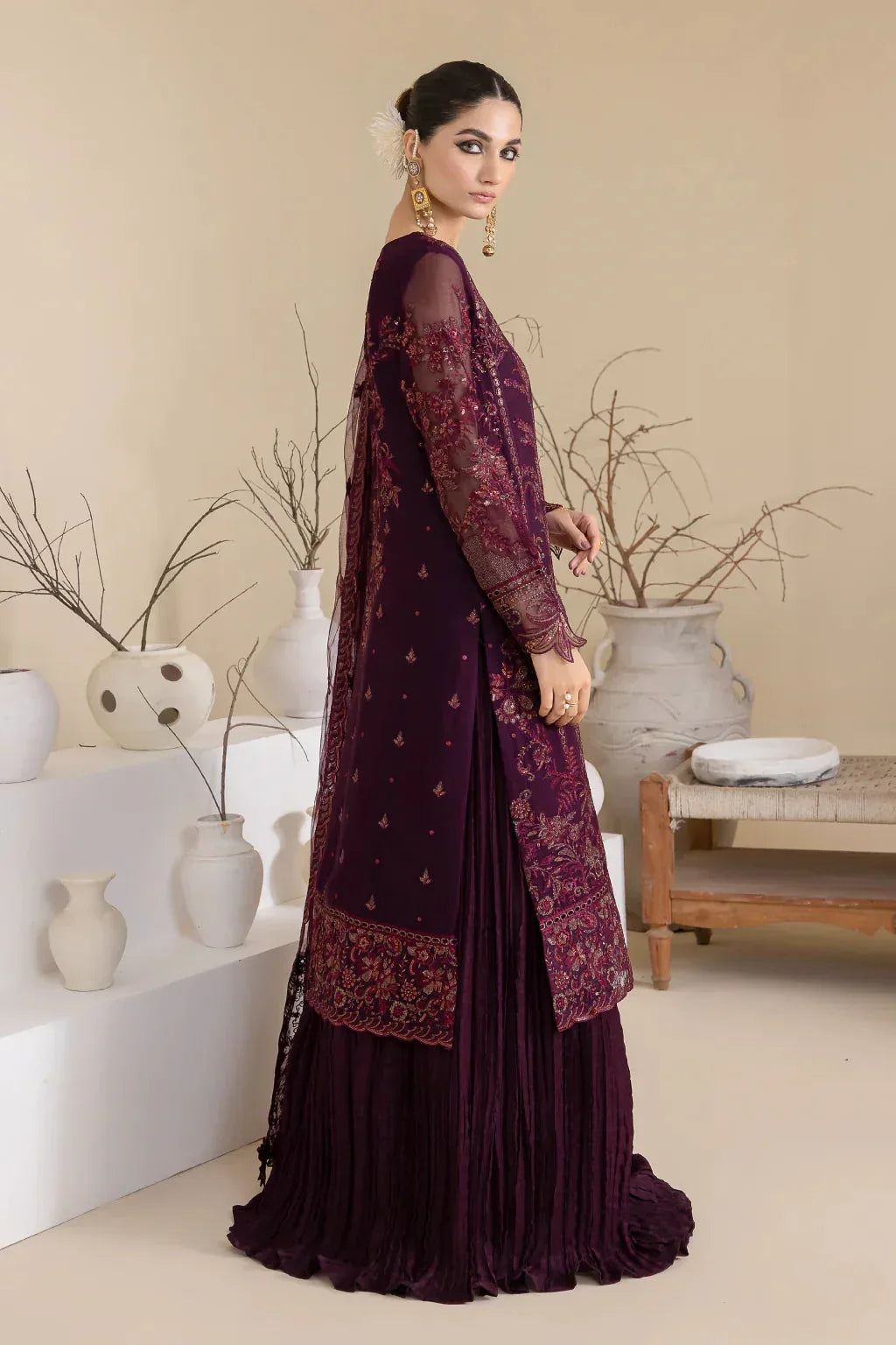 Iznik | Chinnon Chiffon | CC-28 KEEYA - Aqsa Fabrics