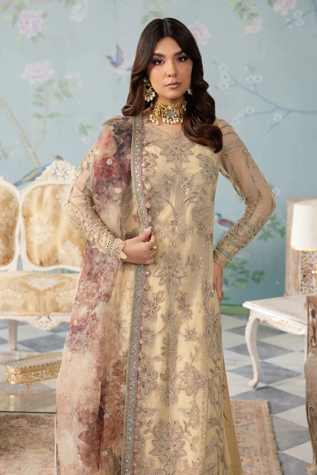 Iznik | Chinnon Chiffon | CC-31 ALYA - Aqsa Fabrics