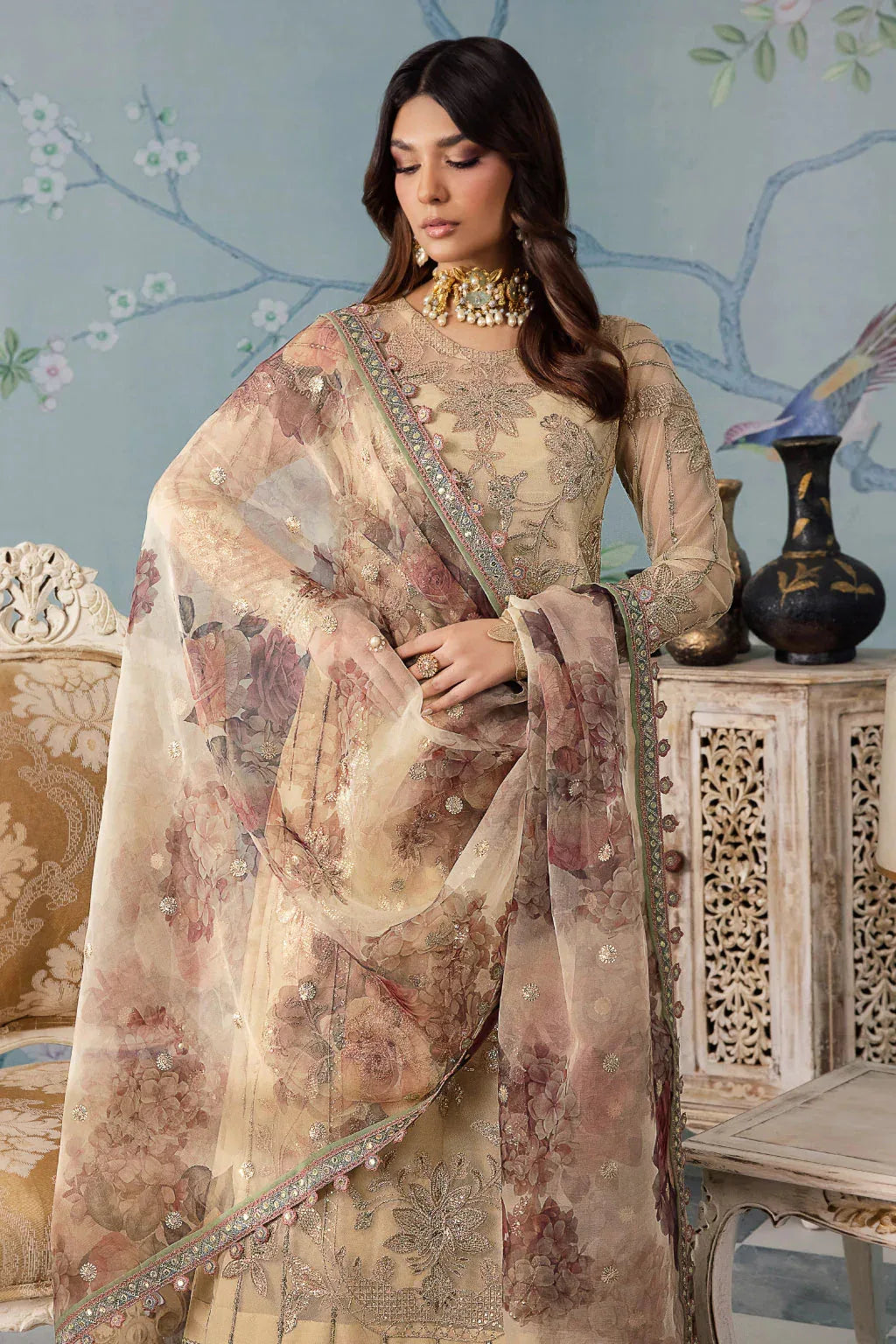 Iznik | Chinnon Chiffon | CC-31 ALYA - Aqsa Fabrics