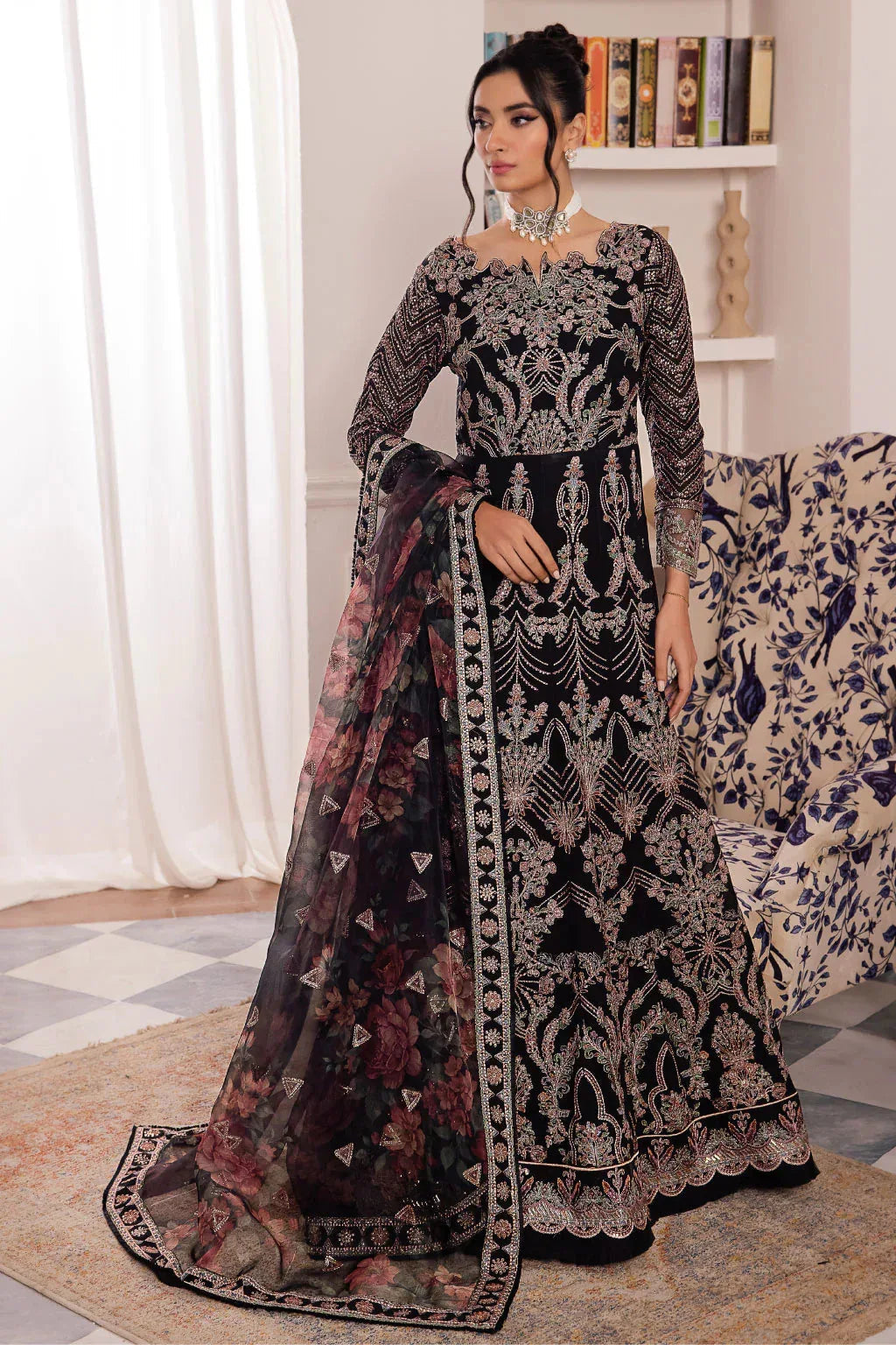 Iznik | Chinnon Chiffon | CC-32 KIAH - Aqsa Fabrics