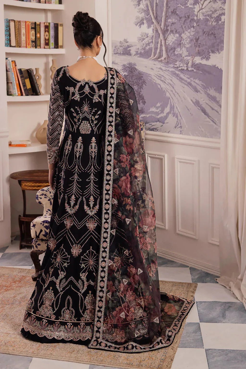 Iznik | Chinnon Chiffon | CC-32 KIAH - Aqsa Fabrics