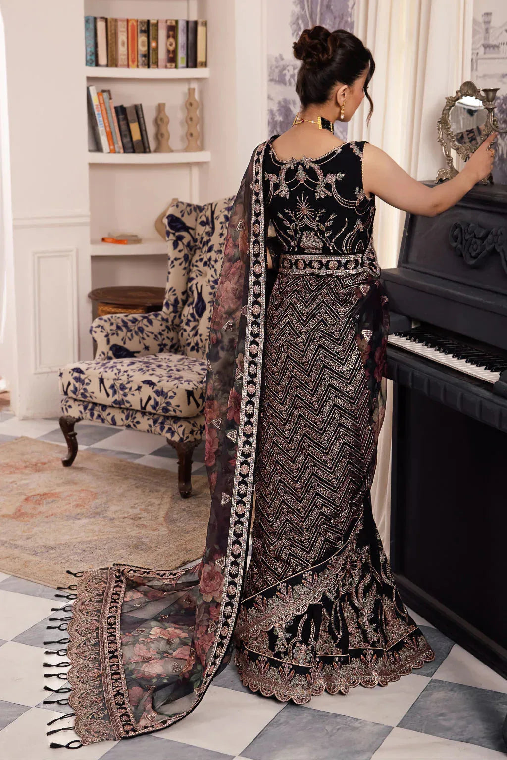 Iznik | Chinnon Chiffon | CC-32 KIAH - Aqsa Fabrics