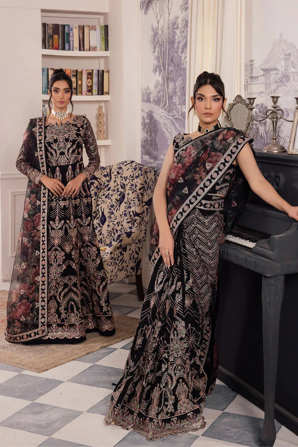Iznik | Chinnon Chiffon | CC-32 KIAH - Aqsa Fabrics