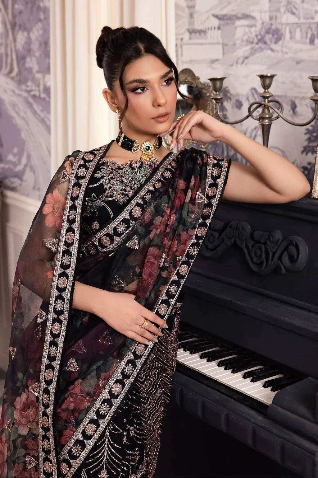 Iznik | Chinnon Chiffon | CC-32 KIAH - Aqsa Fabrics
