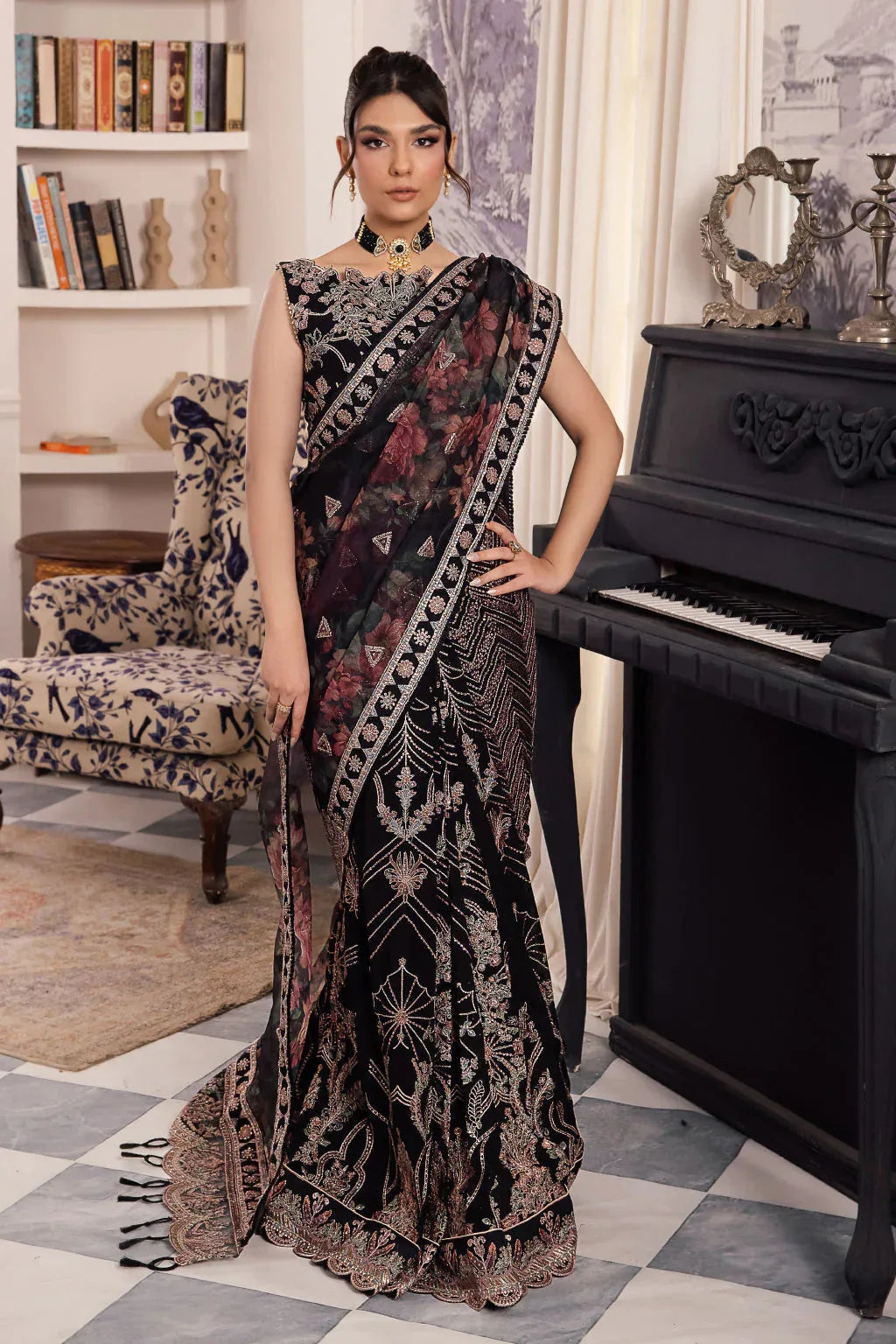 Iznik | Chinnon Chiffon | CC-32 KIAH - Aqsa Fabrics