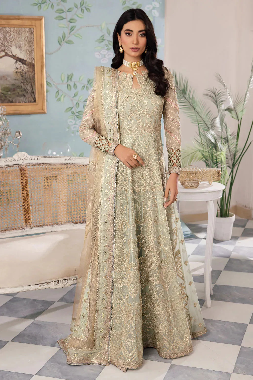 Iznik | Chinnon Chiffon | CC-33 QIANA - Aqsa Fabrics