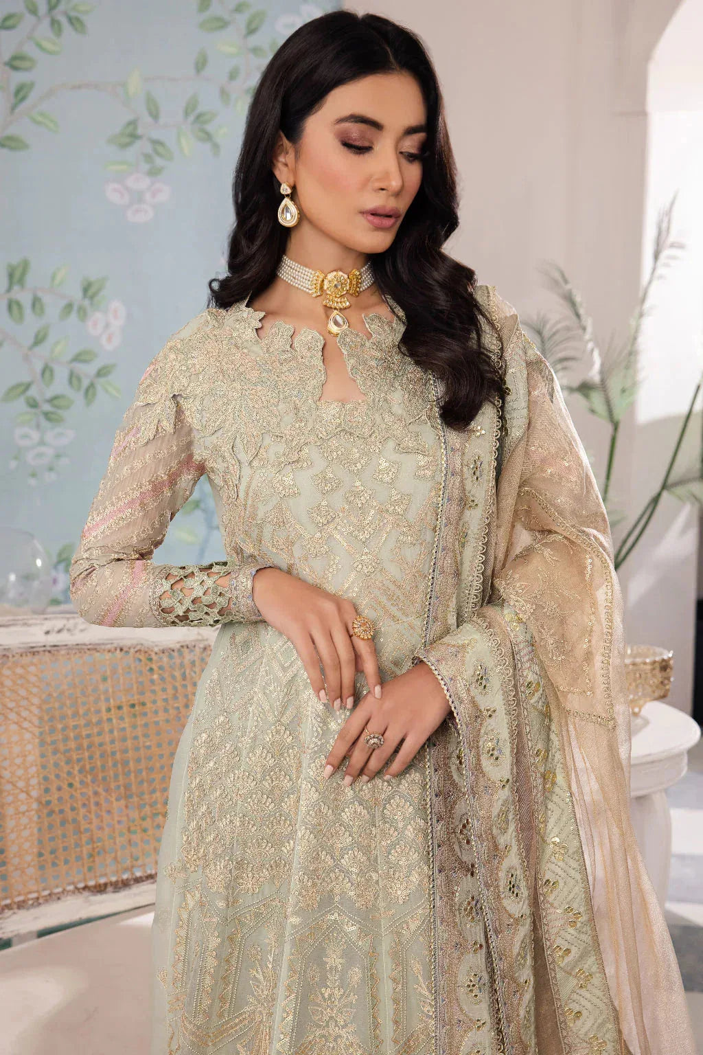 Iznik | Chinnon Chiffon | CC-33 QIANA - Aqsa Fabrics