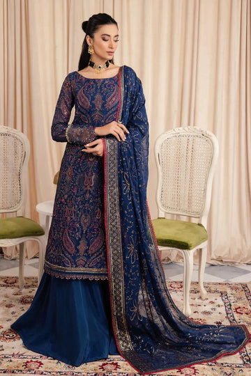 Iznik | Chinnon Chiffon | CC-34 ASHAH - Aqsa Fabrics