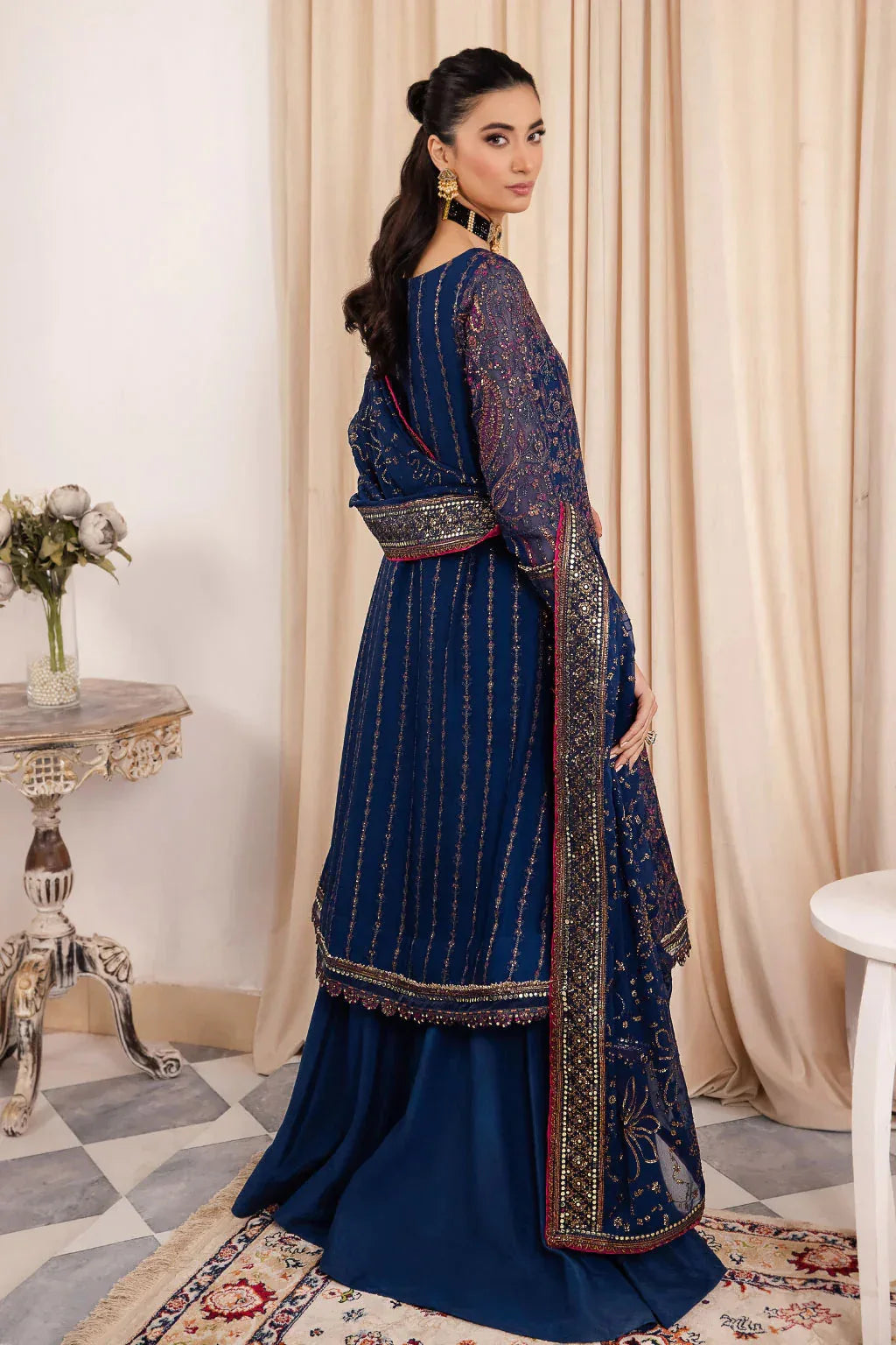 Iznik | Chinnon Chiffon | CC-34 ASHAH - Aqsa Fabrics